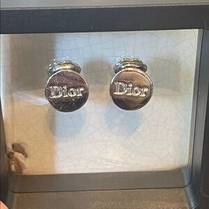 Dior Silver Clip On Earrings